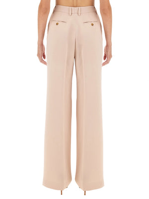 KITON Regular Fit Satin Pants in Soft Pink (Size 42 IT)