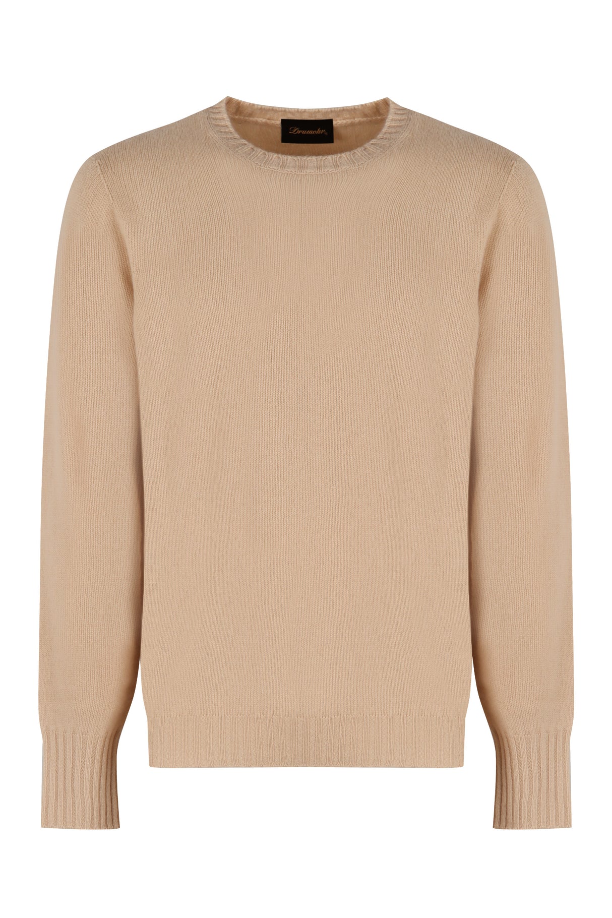 DRUMOHR Luxury Cashmere Sweater for Men - Ribbed Knit Edges