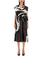 KITON Elegant Silk Dress with Print - Size 40 IT