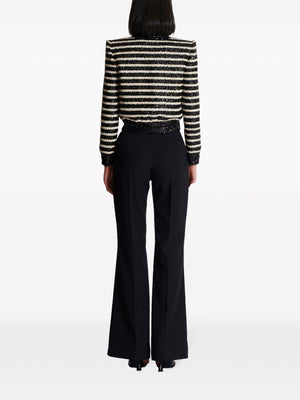 BALMAIN Sequined Striped Fashion Jacket