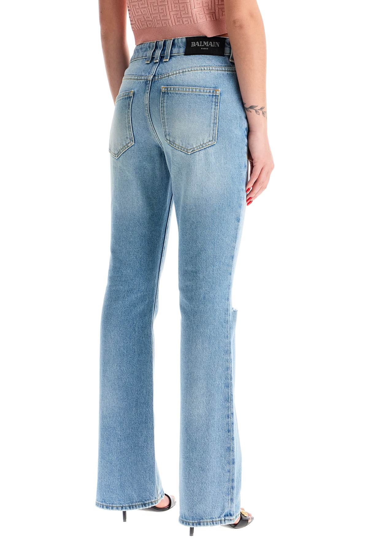 BALMAIN Chic Flared Mid-Rise Jeans