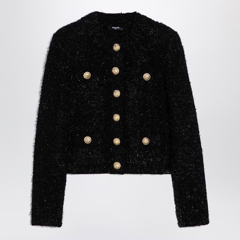 BALMAIN Black Women's Outerwear for 24FW Season