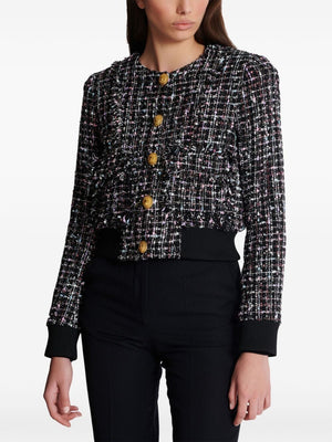 BALMAIN Chic Multicolor Tweed Jacket