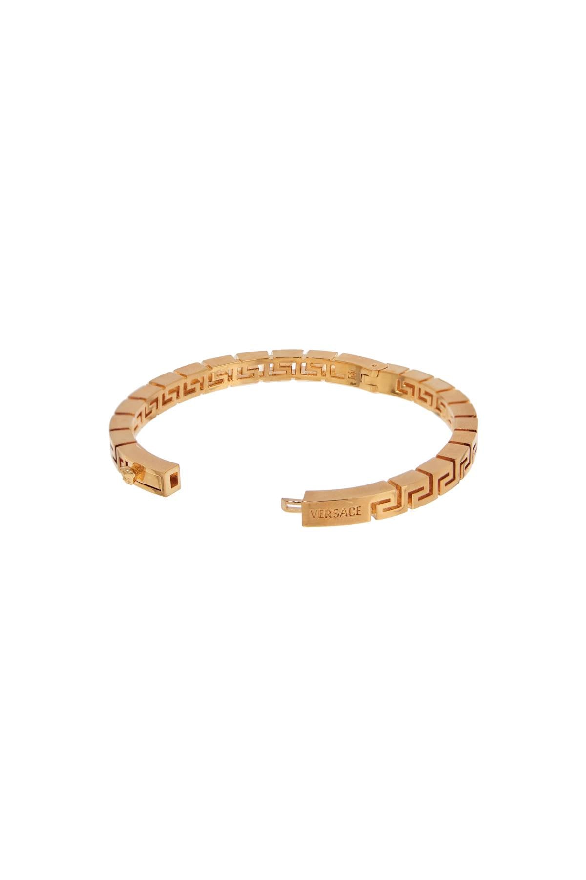 VERSACE Golden Greek Motif Rigid Bracelet Size M