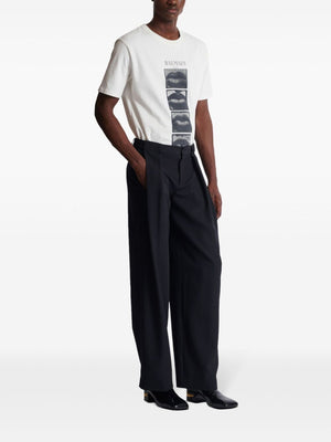 BALMAIN Tailored Pleated Wool Pants