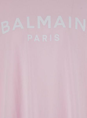 BALMAIN Organic Cotton Logo Tee