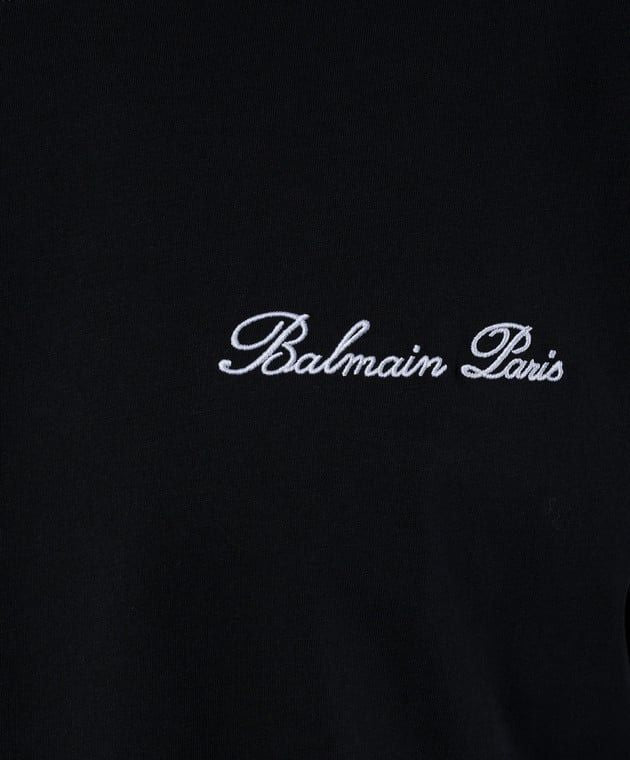 BALMAIN Signature Embroidered Bulky Fit Cotton Tee