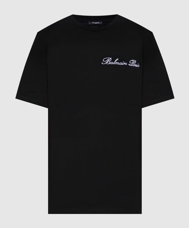 BALMAIN Signature Embroidered Bulky Fit Cotton Tee