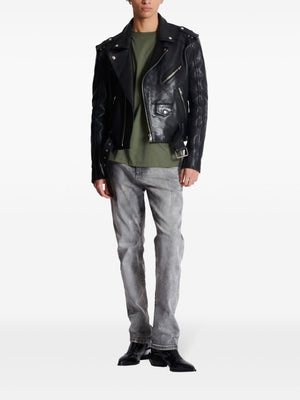 BALMAIN Contemporary Grey Wash Denim Jeans