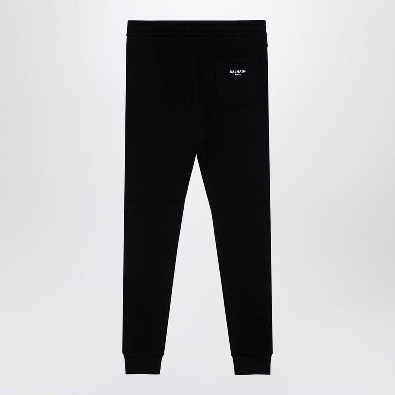 BALMAIN Urban Luxe Black Cotton Joggers