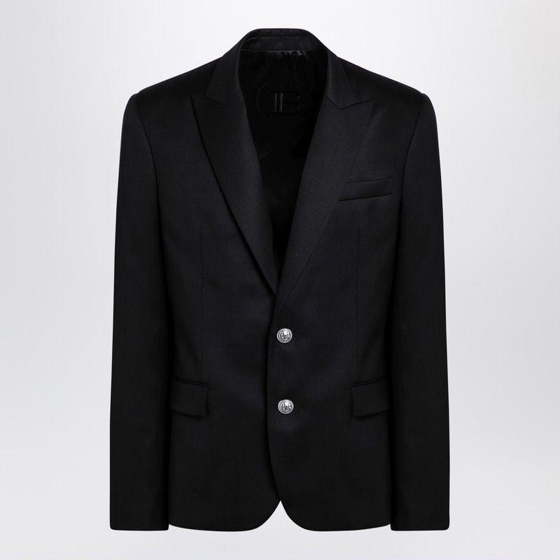 BALMAIN Elegant Wool Single-Breasted Jacket