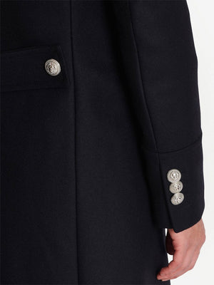 BALMAIN Men's Officer Wool Coat - Fall/Winter 2024