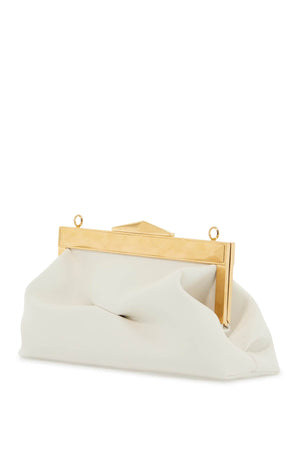 JIMMY CHOO Mini Leather Diamond Frame Clutch