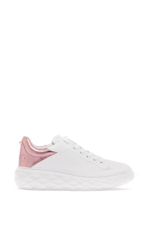 JIMMY CHOO Diamond Maxi Women’s White/Pink Metallic Sneaker