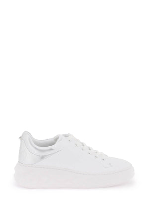 JIMMY CHOO Diamond Maxi Women’s White/Pink Metallic Sneaker