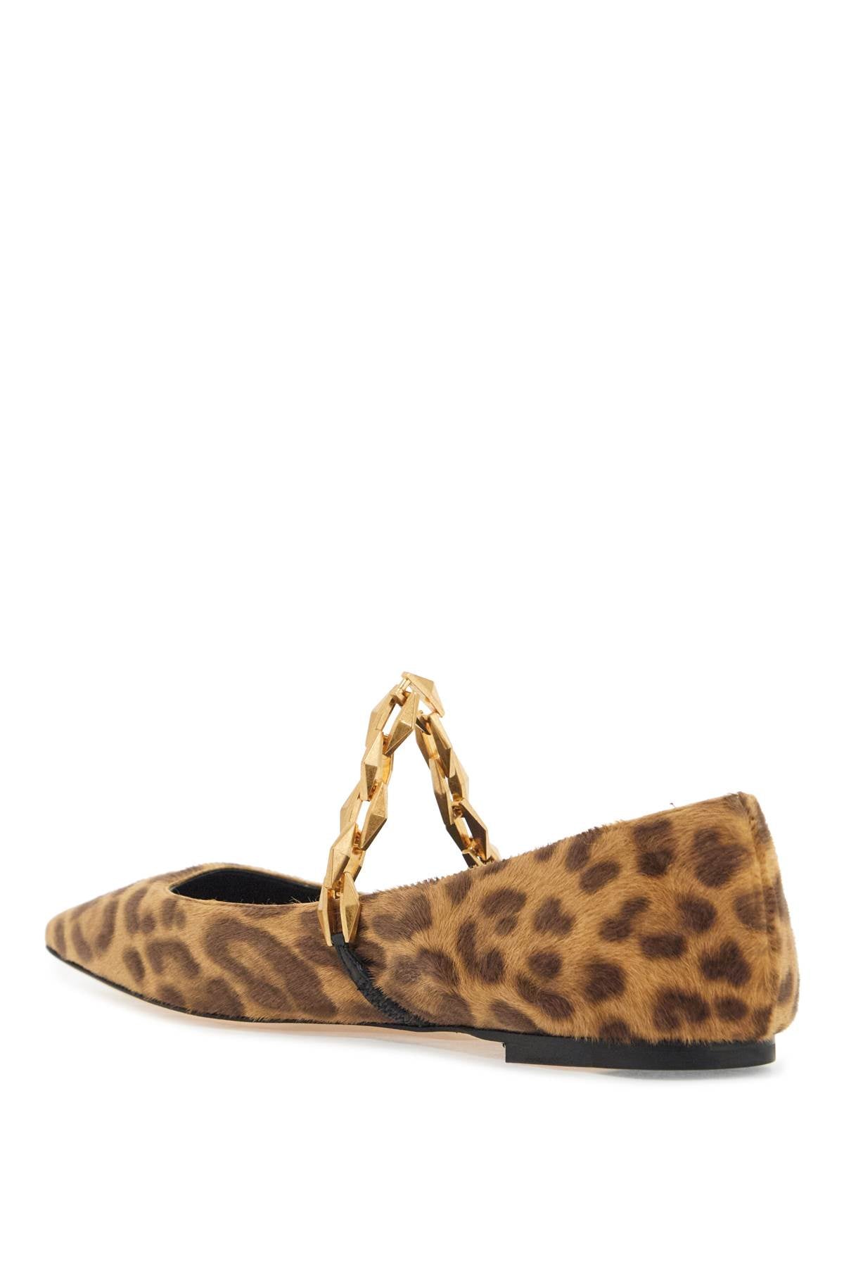 JIMMY CHOO Leopard Print Tilda Ballerina Flats