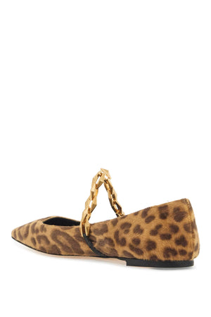 JIMMY CHOO Leopard Print Tilda Ballerina Flats