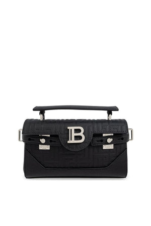 BALMAIN Mini Monogrammed Calfskin Handbag