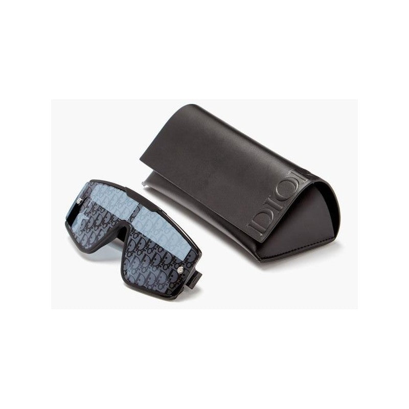 DIOR HOMME Men's Shiny Black Sunglasses - Premium Acetate Frames for a Fashionable Look in 2024