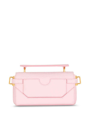 BALMAIN Elegant Mini Shoulder Bag in Roseclair