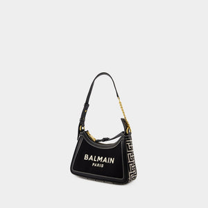 BALMAIN Chic Mini Canvas Shoulder Bag