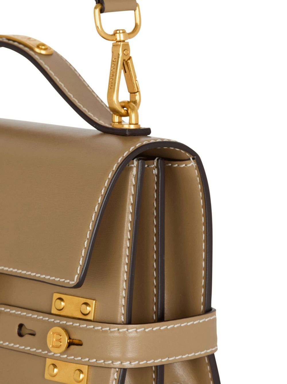 BALMAIN Shoulder Bag with Golden Logo - Fall/Winter 2024