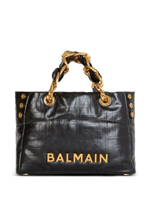 BALMAIN Elegant Noir Mini Tote - Small