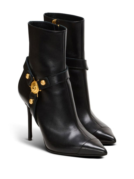 BALMAIN Chic Noir Ankle Boots