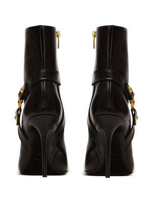 BALMAIN Chic Noir Ankle Boots