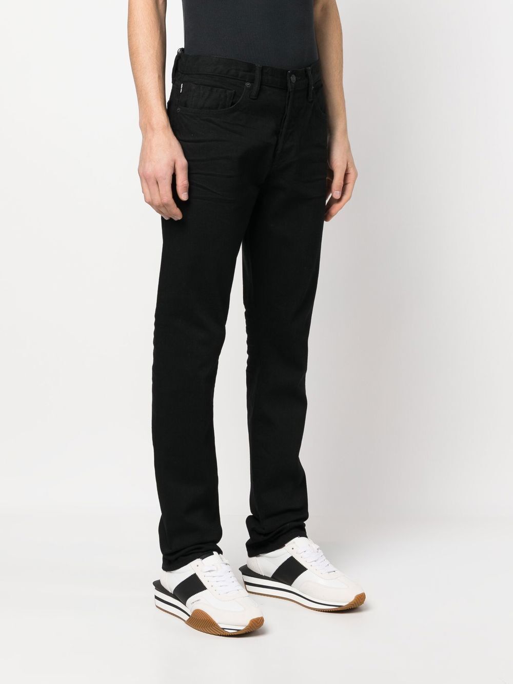 TOM FORD Mid Rise Slim-Fit Grey Jeans