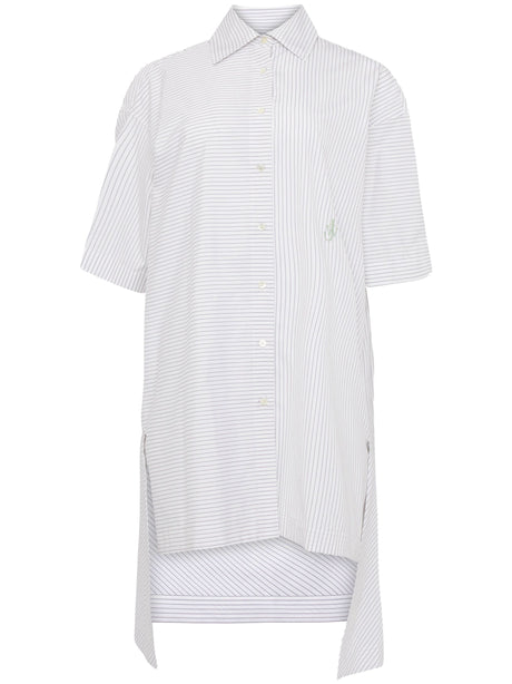 JW ANDERSON Short Sleeve Step Hem Shirt Dress