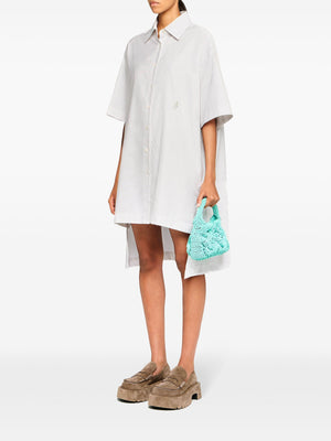 JW ANDERSON Short Sleeve Step Hem Shirt Dress