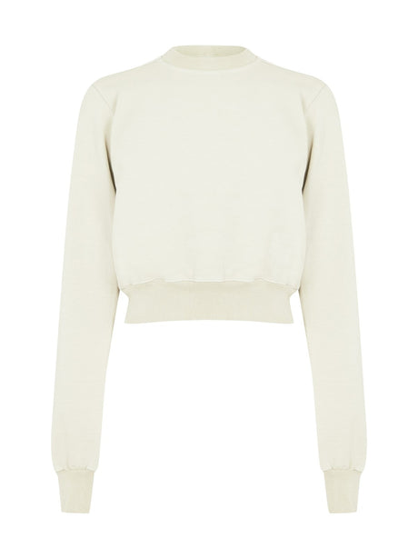 DRKSHDW Mini Cropped Sweatshirt in Pearl