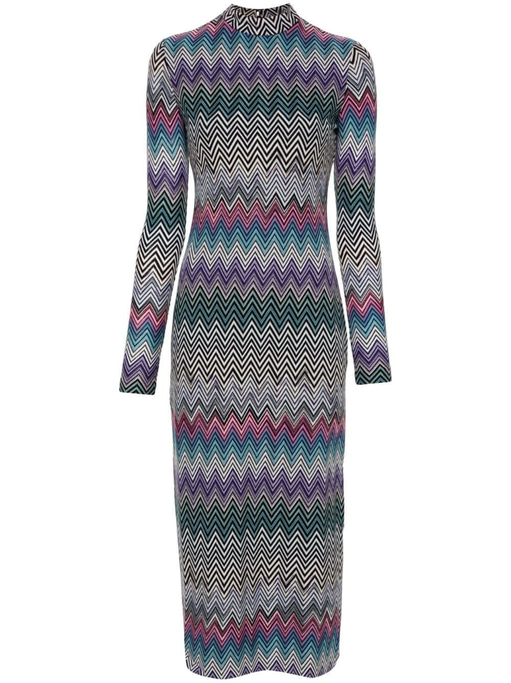 MISSONI Zigzag Wool Midi Dress