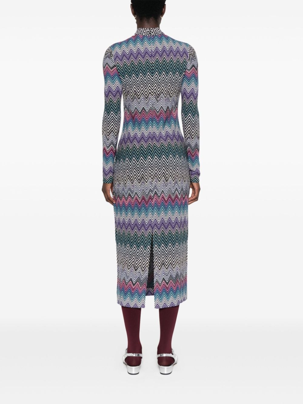 MISSONI Zigzag Wool Midi Dress