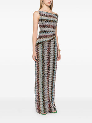 MISSONI Zigzag Motif Long Dress - Fall/Winter 2024