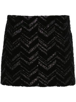 MISSONI Thigh-Length Zigzag Woven Skirt