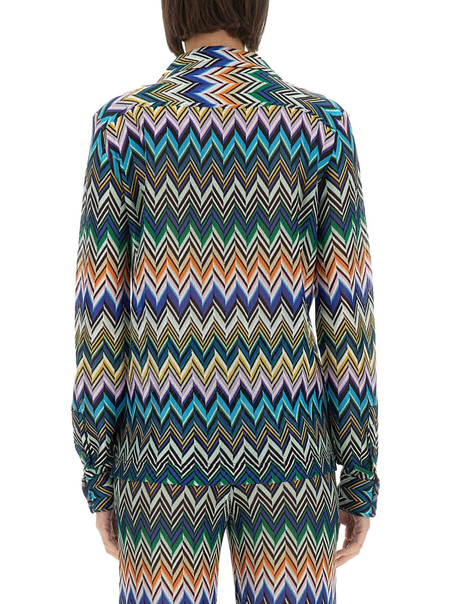 MISSONI Chic Regular Fit Bowling Cut Shirt - Size 40 IT