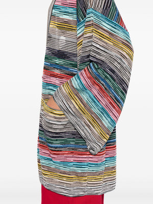 MISSONI Multicolor Striped V-Neck Cardigan