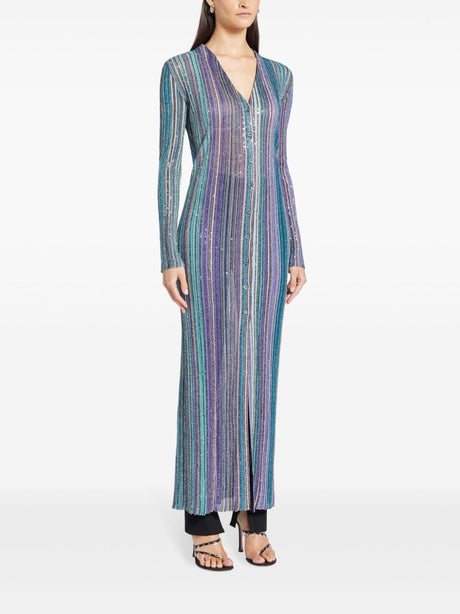 MISSONI Elegant Striped Long Cardigan