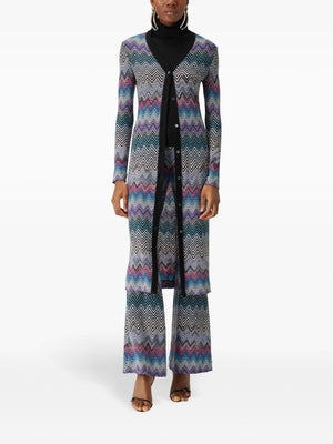 MISSONI Slim Fit Long Wool Cardigan - Size 40 IT