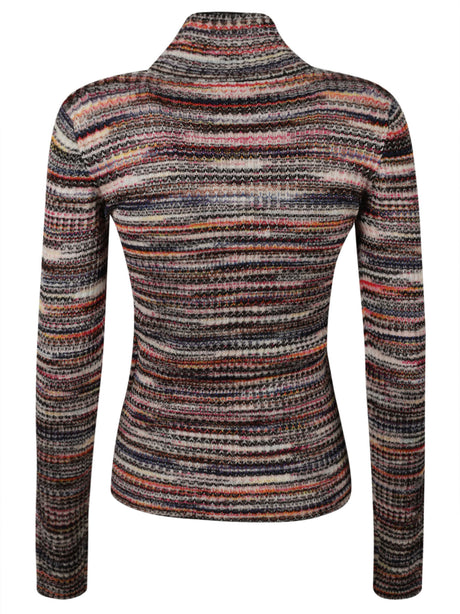 MISSONI Striped High-Neck Sweater for Women - FW24