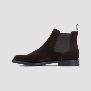 CHURCH'S Elegant Brown Calfskin Ankle Boots