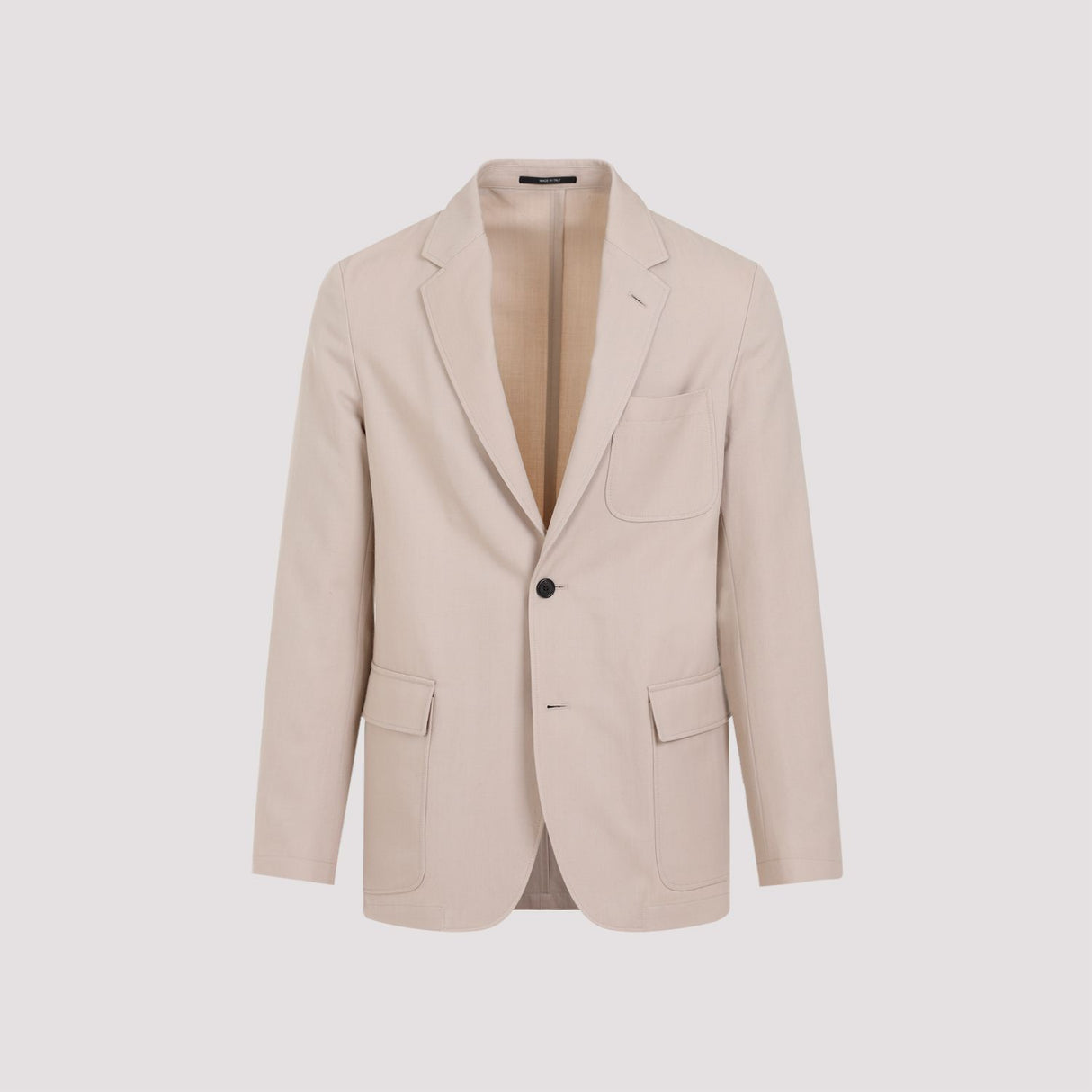 DUNHILL Men's Brown Wool and Cotton Convertible Jacket for SS24