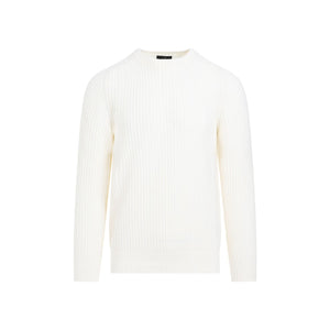 DUNHILL Men's Open Knit Crewneck Pullover - Nude & Neutrals