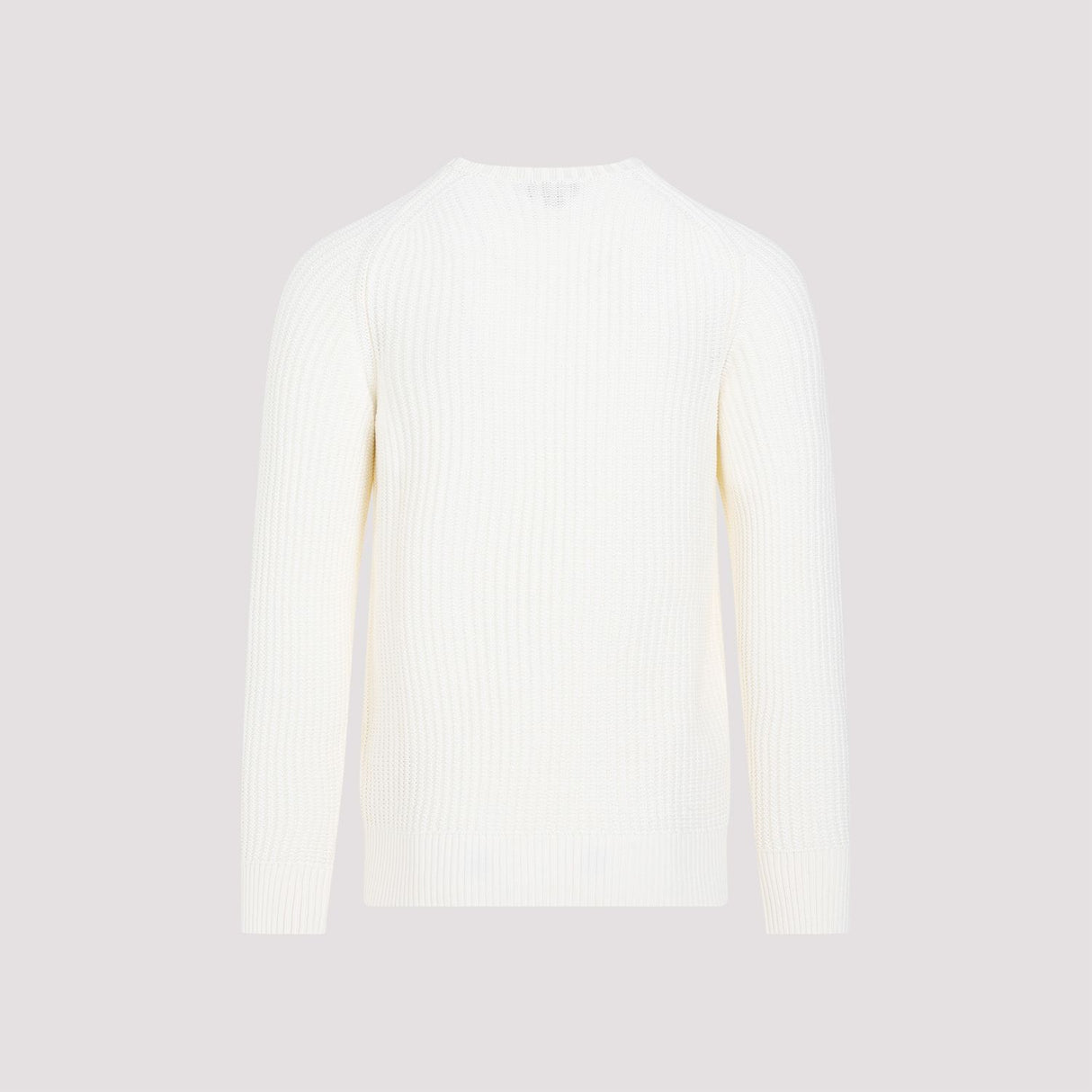 DUNHILL Men's Open Knit Crewneck Pullover - Nude & Neutrals