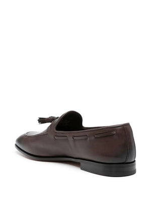 CHURCH'S Men's Supple Brown Leather Tassel Moccasins