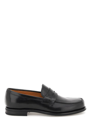 CHURCH'S Men's Black Leather Mocassins for FW22