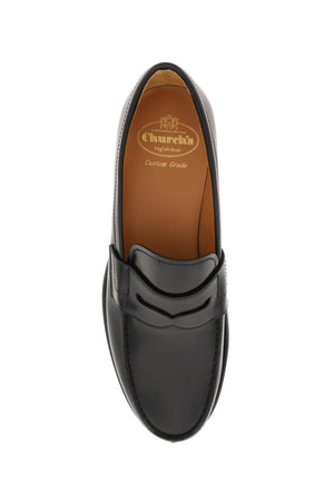 CHURCH'S Men's Black Leather Mocassins for FW22