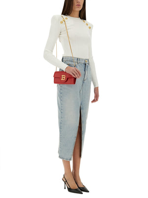 BALMAIN Chic Denim Midi Skirt - Size 36 FR